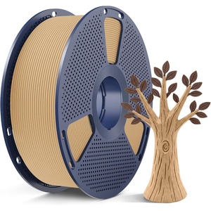 image:imageSUNLU Wood PLA Filament 175mm Real Wood Fiber 3D Printer Filament Natural Wood Texture amp Scent ClogFree Dimensional Accuracy  002mm 1kg Spool 22lbs Fit Bambu Lab Printer MapleMaple Wood