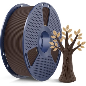 image:imageSUNLU Wood PLA Filament 175mm Real Wood Fiber 3D Printer Filament Natural Wood Texture amp Scent ClogFree Dimensional Accuracy  002mm 1kg Spool 22lbs Fit Bambu Lab Printer MapleWalnut Wood