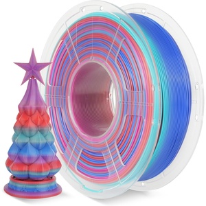 image:imageSUNLU Wood PLA Filament 175mm Real Wood Fiber 3D Printer Filament Natural Wood Texture amp Scent ClogFree Dimensional Accuracy  002mm 1kg Spool 22lbs Fit Bambu Lab Printer MapleRainbow Redcyanbluepurple