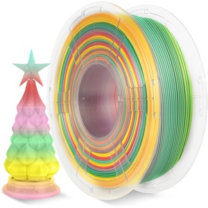 image:imageSUNLU Wood PLA Filament 175mm Real Wood Fiber 3D Printer Filament Natural Wood Texture amp Scent ClogFree Dimensional Accuracy  002mm 1kg Spool 22lbs Fit Bambu Lab Printer MapleRainbow Redpinkgreenyellow
