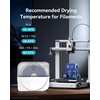 image:imageSUNLU S1 Plus Filament Dryer White  Builtin Circulation FanHumidity MonitoringFilament Dryer Boxfor 3D Printer Filament 175 285 300mm
