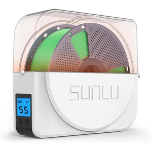 image:imageSUNLU S1 Plus Filament Dryer White  Builtin Circulation FanHumidity MonitoringFilament Dryer Boxfor 3D Printer Filament 175 285 300mm
