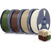 Bone White+coffee Brown+olive Green+oak Wood